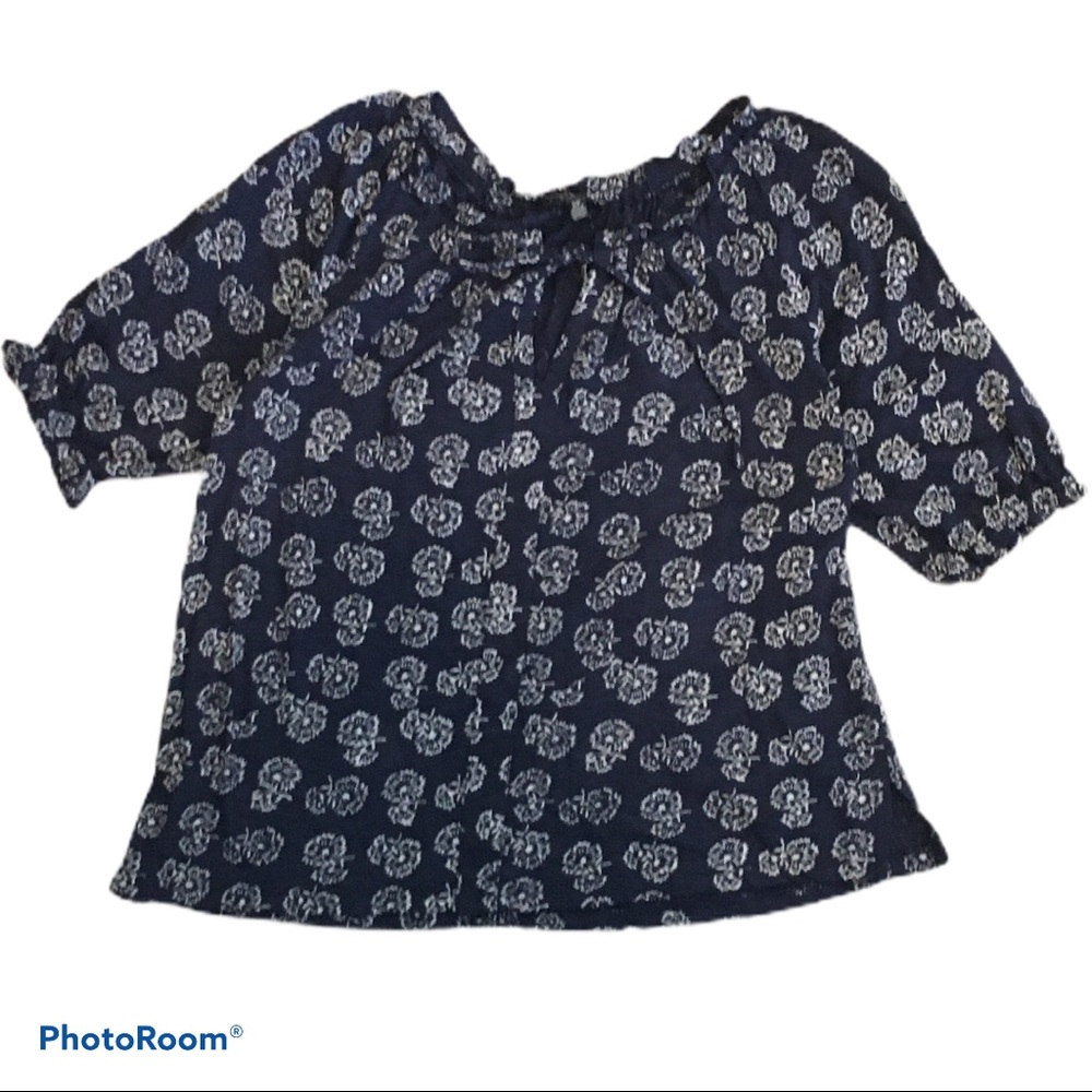 Lucky brand blouse excellent condition S Navy blue